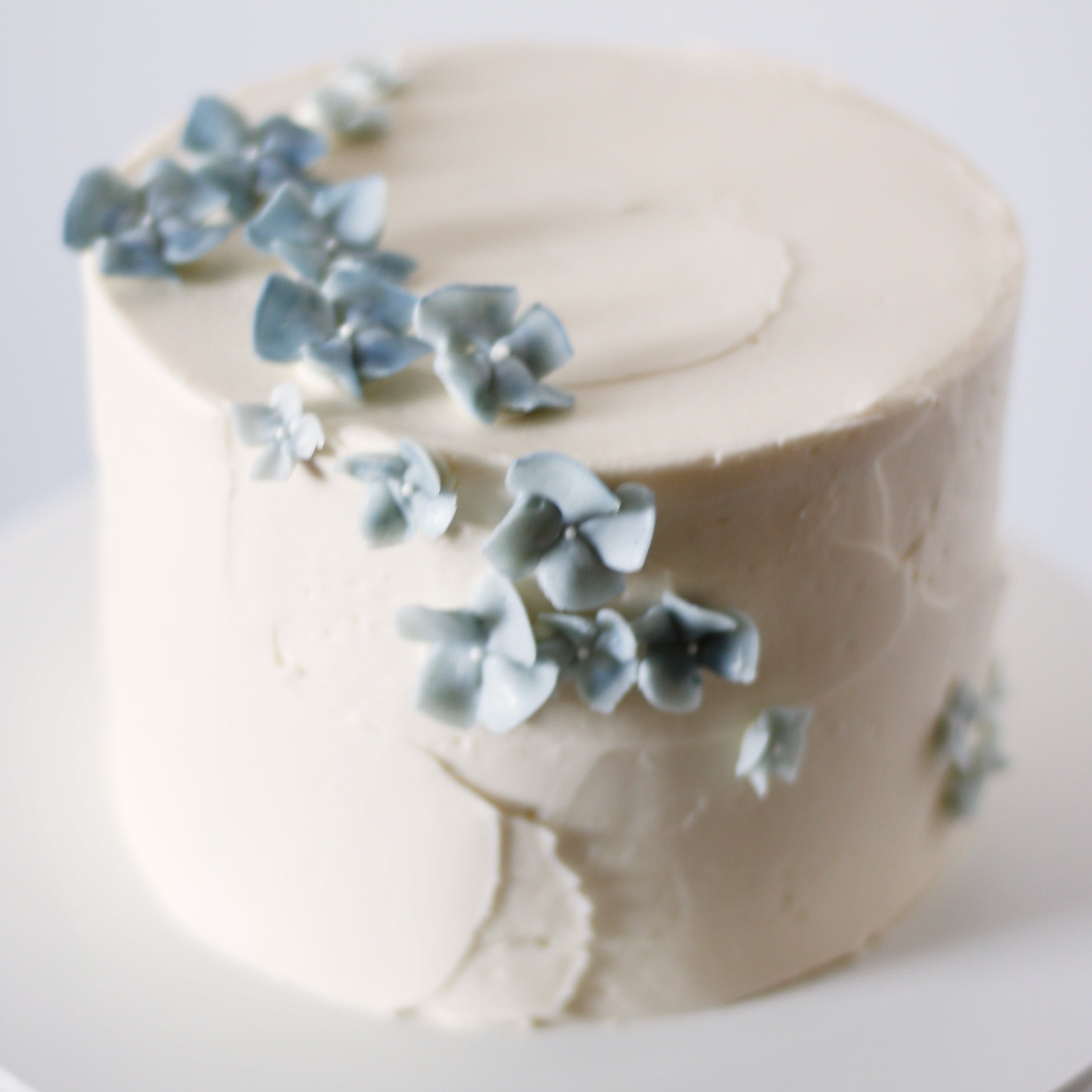 Artificial White Rose Peony Hydrangea Greenery Cake Decor - Etsy Finland